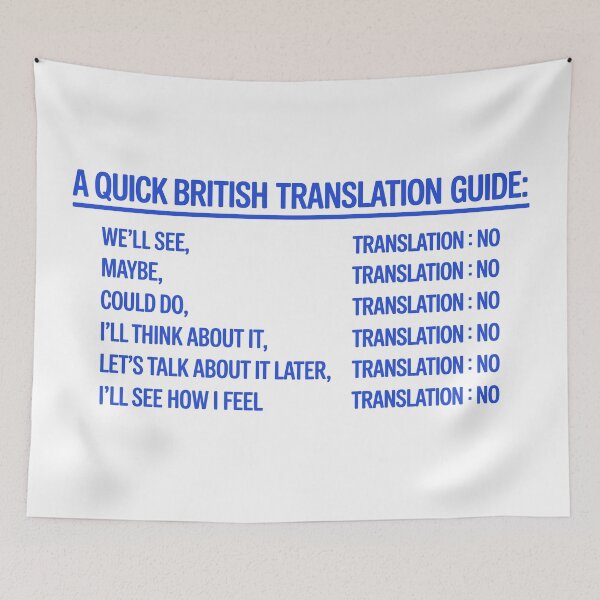 Item preview, British Translation Guide designed and sold by Angry Swan Designs.