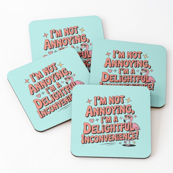 Item preview, Delightful Inconvenience – Funny Flamingo Quote Design designed and sold by Design Delinquent.