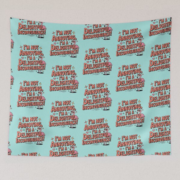 Item preview, Delightful Inconvenience – Funny Flamingo Quote Design designed and sold by Design Delinquent.