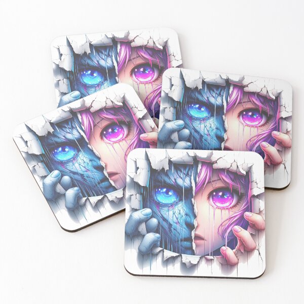 Item preview, Anime demon girl comes through the wall designed and sold by NMB-ART-Design.