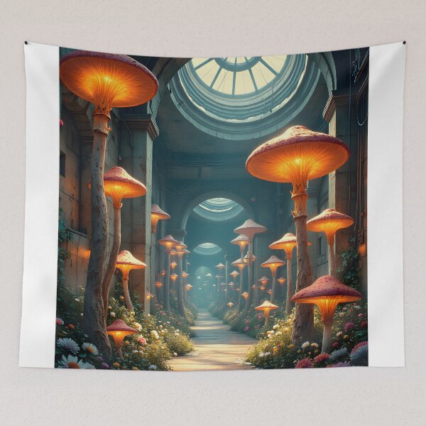 Item preview, Enchanted Fungal Cathedral designed and sold by oanaunciuleanu.