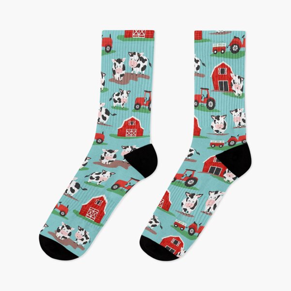 Item preview, Cows Out to Pasture Rustic Red Green Farm Life designed and sold by SamAnnDesigns.