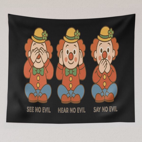Item preview,  wise Clowns see/ hear/ speak no evil designed and sold by JamesDunican.