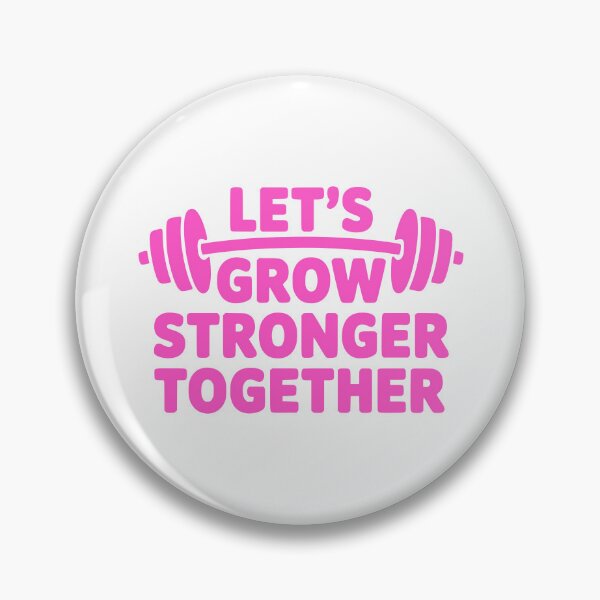 Item preview, Let's Grow Stronger Together! Pink Gym Girl designed and sold by PMCreative.