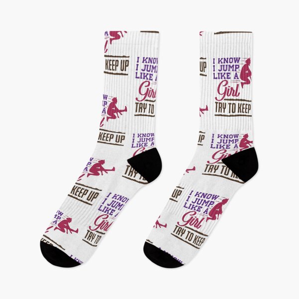 Item preview, I Know I Jump Like a Girl Try to Keep Up Long Jumper  designed and sold by jaygo.