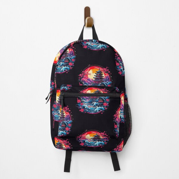 Item preview, Crimson Sunset: A Vibrant Japanese Landscape designed and sold by Ronny-Owiso.