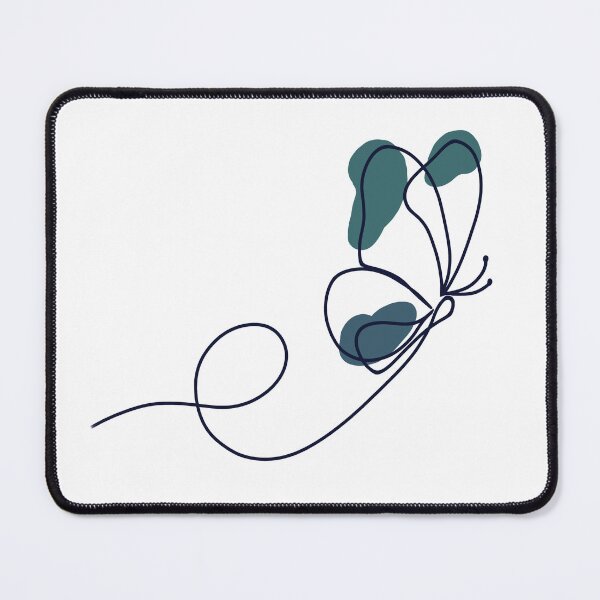 Item preview, butterfly line with blue green spots designed and sold by LiskoDesign.