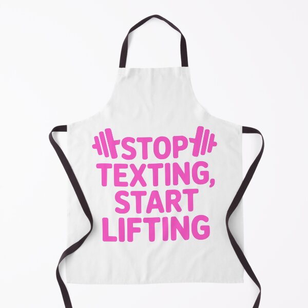 Item preview, Stop Texting Start Lifting! Pink Gym Girl designed and sold by PMCreative.