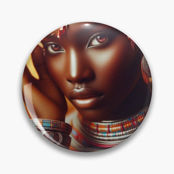 Item preview, Maasai Woman in Traditional Jewelry designed and sold by PrintAfricanArt.