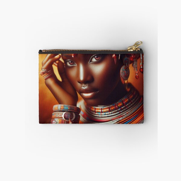 Item preview, Maasai Woman in Traditional Jewelry designed and sold by PrintAfricanArt.