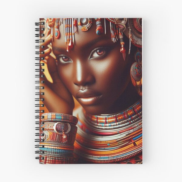 Item preview, Maasai Woman in Traditional Jewelry designed and sold by PrintAfricanArt.