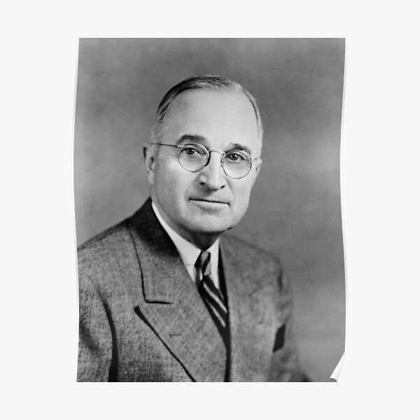 33rd US President HARRY S TRUMAN Glossy 8x10 Photo Political Print Poster 
