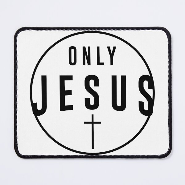 Item preview, Only Jesus Christian T-Shirt – Bold Faith Shirt for Men | Cross Design | Inspirational Christian Clothing | Christian Gift for Him designed and sold by National Cyber Security Training Academy.
