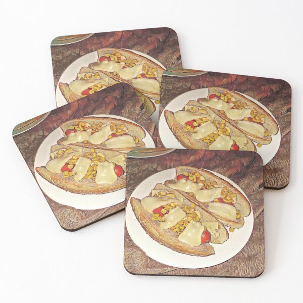 Item preview, Artistic Hot Dog Delight – Tasty Street Food in Pop Art Style designed and sold by NatureChampion.