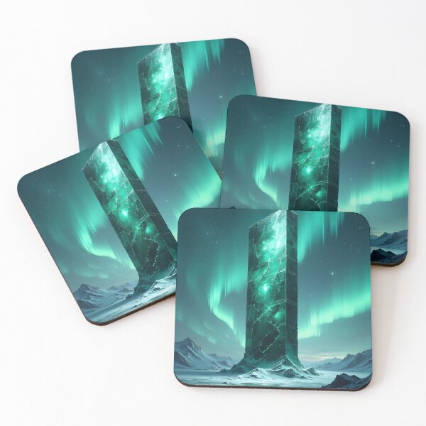 Item preview, Emerald Monolith Under the Northern Lights designed and sold by oanaunciuleanu.
