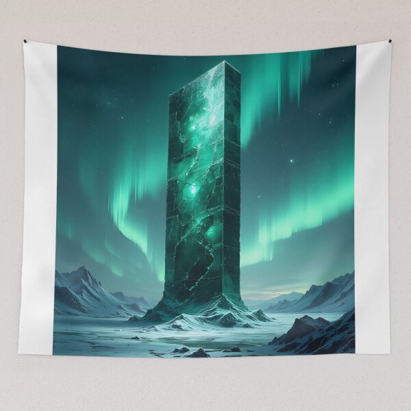 Item preview, Emerald Monolith Under the Northern Lights designed and sold by oanaunciuleanu.