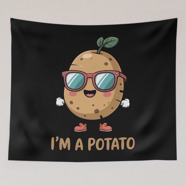 Item preview, Im A Potato Kawaii Cute Funny designed and sold by waazwee6.