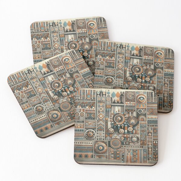 Item preview, Vintage Ndebele Wall Patterns ( IV ) designed and sold by PrintAfricanArt.