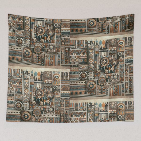 Item preview, Vintage Ndebele Wall Patterns ( IV ) designed and sold by PrintAfricanArt.