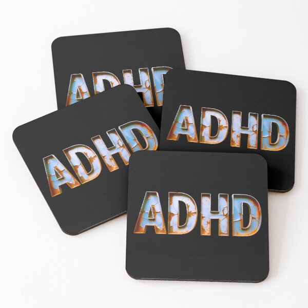 Item preview, ADHD Retro Bold Typography Mental Health Design designed and sold by Amanda's Factory.