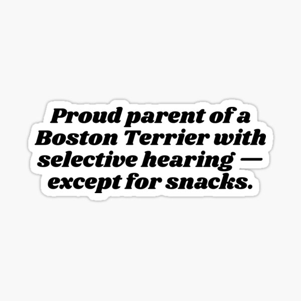 Item preview, Boston Terrier Funny Sticker  designed and sold by Barkology.