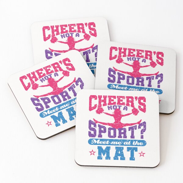 Item preview, Cheer's Not a Sport Meet Me at the Mat Funny Cheerleader  designed and sold by jaygo.