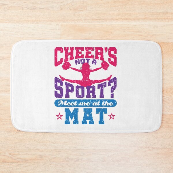 Item preview, Cheer's Not a Sport Meet Me at the Mat Funny Cheerleader  designed and sold by jaygo.