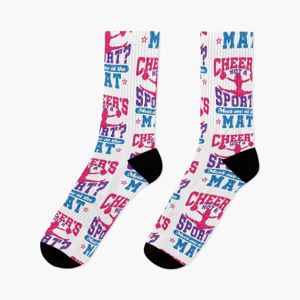Item preview, Cheer's Not a Sport Meet Me at the Mat Funny Cheerleader  designed and sold by jaygo.
