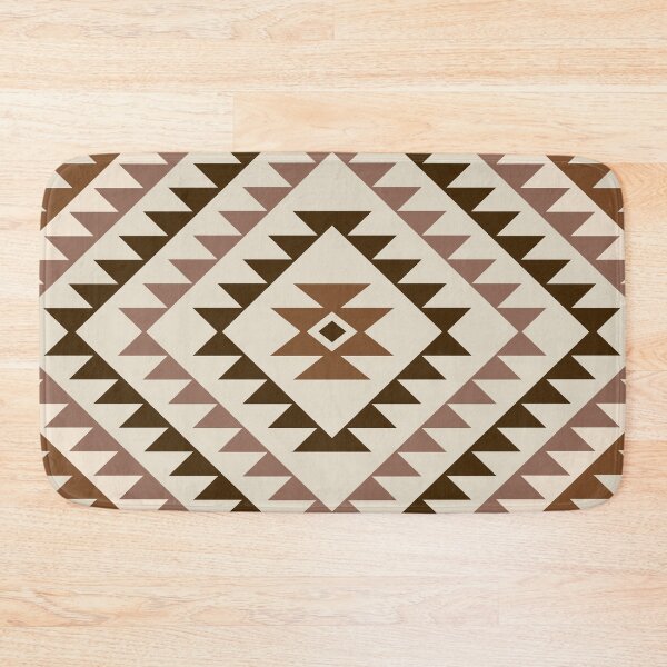 Item preview, Aztec Motif Diamond Browns and Cream designed and sold by NataliePaskell.