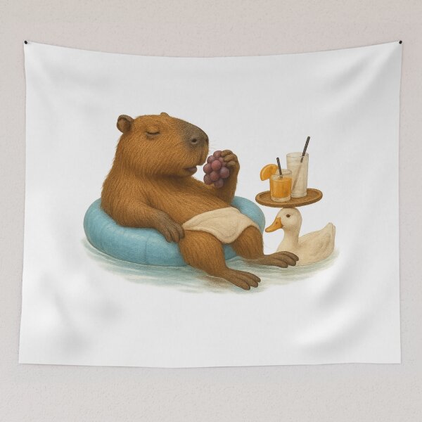 Item preview, Vacation Capybara designed and sold by Capybarastore_77.