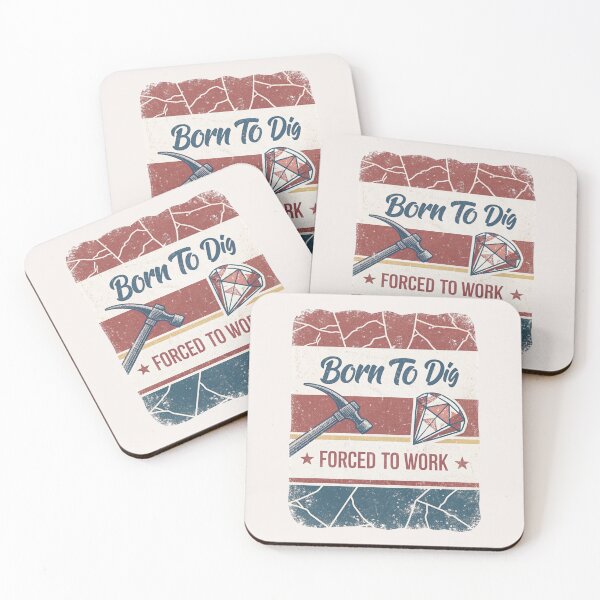 Item preview, Born to Dig – Forced to Work designed and sold by SignumShop.