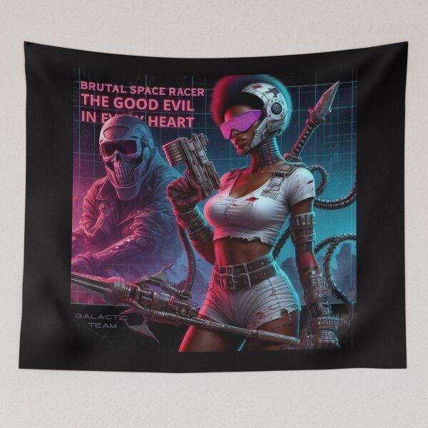Item preview, Cyberpunk Racer Afro Brutal designed and sold by Voodoo Store Paranormal Collections.