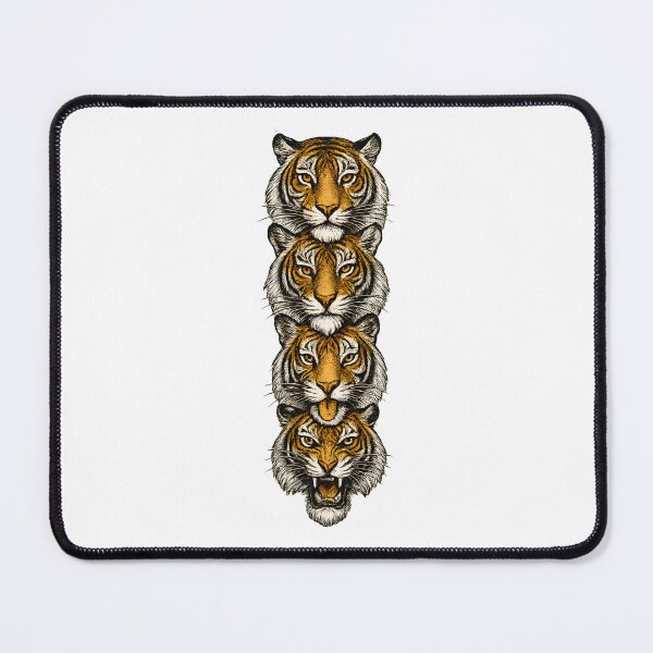 Item preview, Tiger Faces Evolution: Calm to Fierce Artistic Design designed and sold by Shoot-The-Moon.