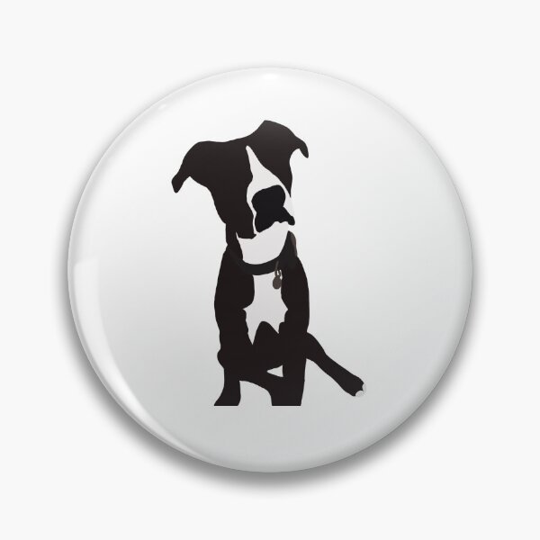 Artikelvorschau, Schwarz-weißer Pitbull-Labrador-Hound-Mix entworfen und verkauft von designbycecilia.
