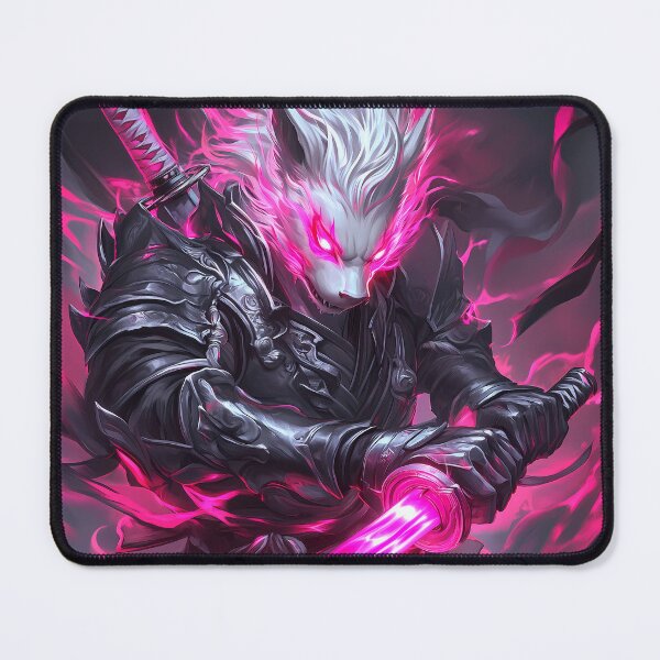 Item preview, Animal Samurai Neon Blade Wolf Warrior Channels Intense Spirit through Shadowed Darkness designed and sold by Williamhallano.