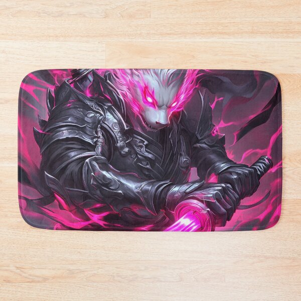 Item preview, Animal Samurai Neon Blade Wolf Warrior Channels Intense Spirit through Shadowed Darkness designed and sold by Williamhallano.