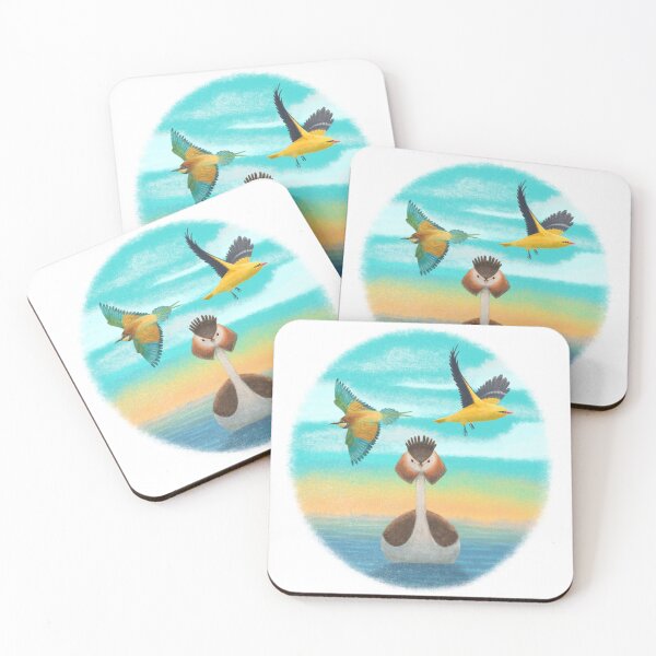 Item preview, Preciosa ilustración relajante de aves bonitas designed and sold by luueese.