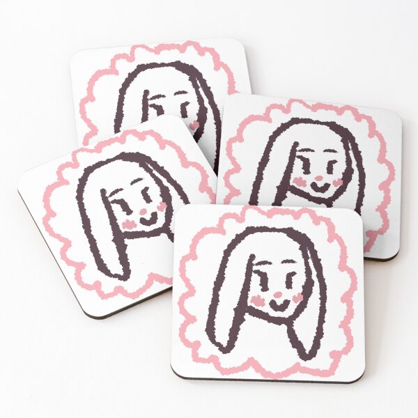 Item preview, Lily the angora rabbit neutral print  designed and sold by Chestnut-inks.