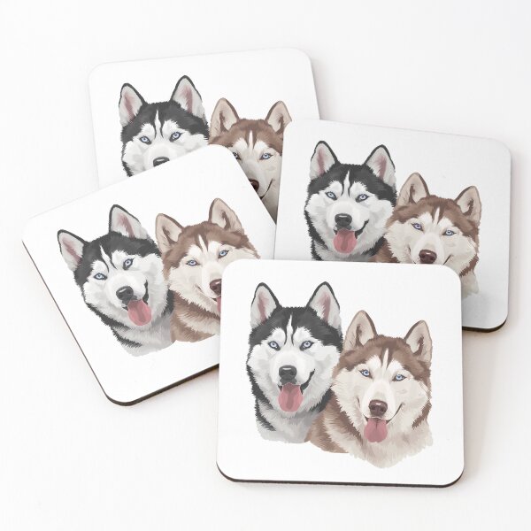 Aperçu de l'œuvre Huskies créée et vendue par KD Merch.