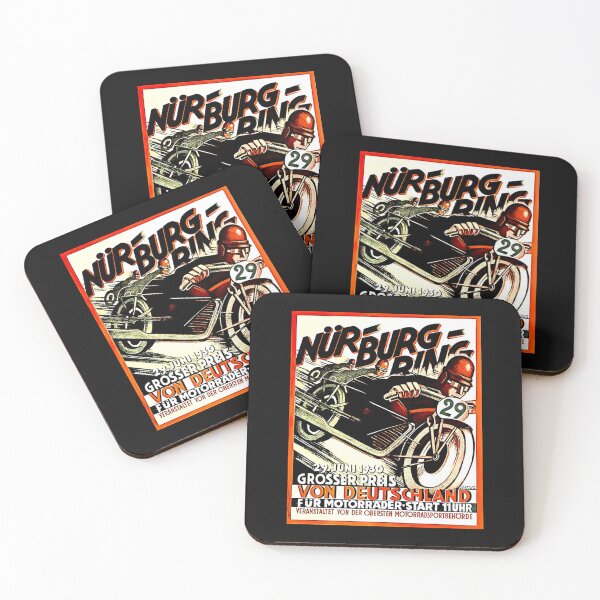 Item preview, Blast from the past Nurburgring  1930 VintageMoto poster designed and sold by Helios Be. Lavsh.
