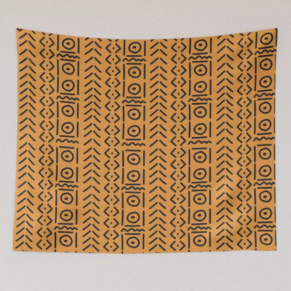 Item preview, Bogolan-inspired print designed and sold by Wolagno.