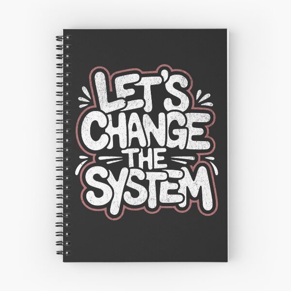 Item preview, Let’s Change the System – Anti-capitalist protest design designed and sold by VariousGoodies.