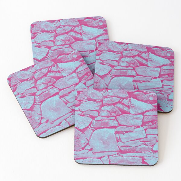 Item preview, Historic brick wall, pink / blue hue designed and sold by Dryft7.