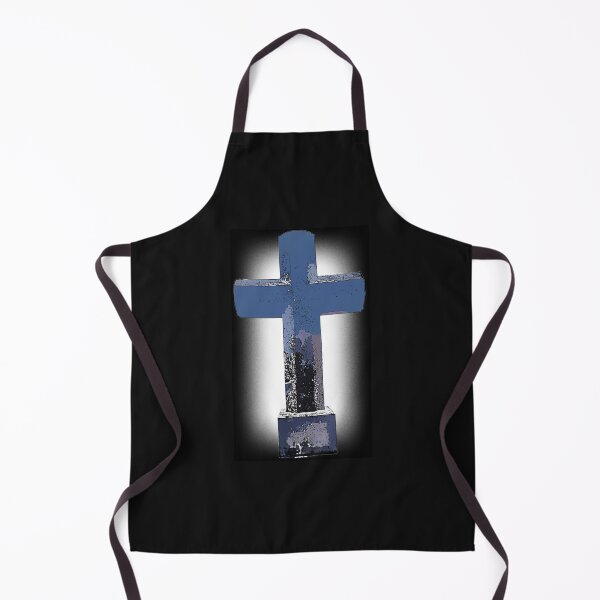Item preview, Be strong cross with blue white and black colours designed and sold by wallartofmio.
