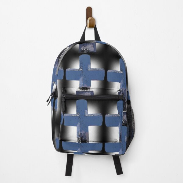 Item preview, Be strong cross with blue white and black colours  designed and sold by wallartofmio.