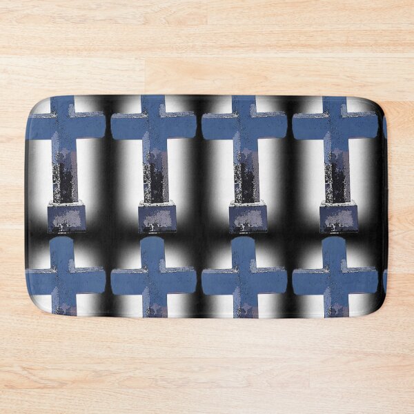 Item preview, Be strong cross with blue white and black colours  designed and sold by wallartofmio.