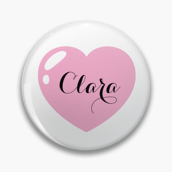 Item preview, Clara Name with Pink Heart  designed and sold by Monika Howarth.