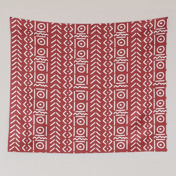 Item preview, Red Bogolan Fabric Pattern designed and sold by Wolagno.
