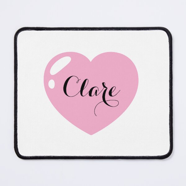 Item preview, Clare Name with Pink Heart  designed and sold by Monika Howarth.