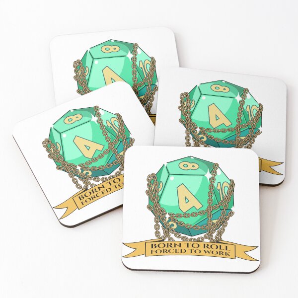 Item preview, Born to Roll Forced to Work - DnD Inspired Design designed and sold by Hem & Co.